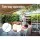 Instahut Motorised Retractable Folding Arm Awning 4x3M Beige – UV-Resistant, Aluminium Frame, Remote Control, Sunshade