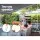 Instahut 4x3m Motorised Retractable Awning - Pearl Grey, UV-Resistant Polyester, Aluminium Frame, Remote Control