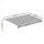 Instahut Motorised Folding Arm Awning 5m x 3m Retractable Sunshade with Remote Control Grey White