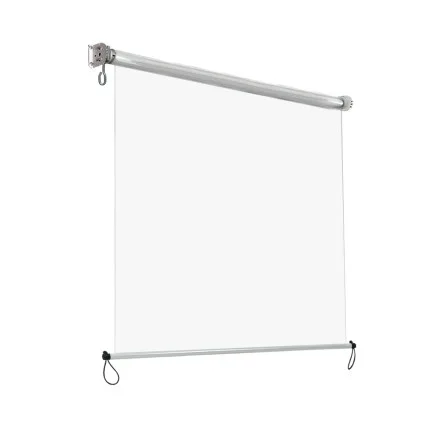 Instahut Outdoor Transparent Roll Down Awning - 1.5x2.4M, UV-Resistant PVC, Aluminium Frame, Easy Install, Hand Crank