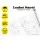Instahut Outdoor Transparent Roll Down Awning - 1.5x2.4M, UV-Resistant PVC, Aluminium Frame, Easy Install, Hand Crank