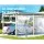 Instahut Outdoor Transparent Roll Down Awning - 1.5x2.4M, UV-Resistant PVC, Aluminium Frame, Easy Install, Hand Crank