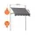 Instahut Retractable Pivot Arm Awning 2m x 1.8m Window Door Canopy Outdoor with Adjustable Height Grey