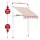 Instahut Retractable Pivot Arm Awning - 2x1.8M Beige/Brown, UV-Resistant Polyester, Adjustable Height, Steel Frame