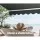 Instahut Retractable Pivot Arm Awning 1.5x2.1M, Grey - UV-Resistant Polyester Canopy, Aluminium Frame, Easy Install
