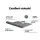 Instahut 2.1x2.1M Grey Retractable Pivot Arm Window Awning - UV-Resistant, Durable Aluminium & Polyester Shade