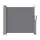 Instahut 1x3M Grey Retractable Side Awning - UV Resistant, Polyester Fabric, Steel Frame, Patio Privacy Screen