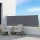 Instahut 1x3M Grey Retractable Side Awning - UV Resistant, Polyester Fabric, Steel Frame, Patio Privacy Screen