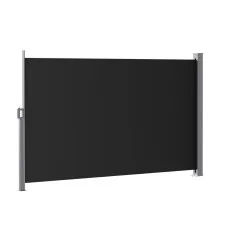 Instahut Retractable Side Awning 1.8 x 3m Outdoor Privacy Screen UV Resistant Black