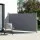 Instahut Side Awning 1.8x3M Grey Outdoor Retractable Privacy Screen UV Resistant Polyester and Steel Frame