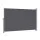 Instahut 2 x 3.5m Retractable Side Awning Privacy Screen Outdoor Sun Shade with UV-Resistant Grey Fabric