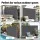 Instahut 2 x 3.5m Retractable Side Awning Privacy Screen Outdoor Sun Shade with UV-Resistant Grey Fabric