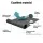 Instahut 2 x 3.5m Retractable Side Awning Privacy Screen Outdoor Sun Shade with UV-Resistant Grey Fabric