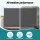 Instahut 2 x 3.5m Retractable Side Awning Privacy Screen Outdoor Sun Shade with UV-Resistant Grey Fabric