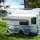 Weisshorn 12ft Caravan Awning Replacement Fabric - 18oz Vinyl, UV Protection, Water-Repellent, 340x242cm, Grey Fade
