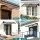 Instahut 0.6x0.6m Outdoor Window Awning, Brown, UV & Rain Resistant, Modern Design with Built-in Drainage, Easy Install