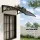 Instahut 0.6x0.6m Outdoor Window Awning, Brown, UV & Rain Resistant, Modern Design with Built-in Drainage, Easy Install