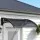 Instahut 0.6x0.6m Grey Window Awning with UV & Rain Resistance, Durable PC Panel & Aluminium Bars for Stylish Protection