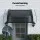 Instahut 0.6x0.6m Grey Window Awning with UV & Rain Resistance, Durable PC Panel & Aluminium Bars for Stylish Protection