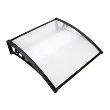 Instahut 1x1M Transparent Window Door Awning | UV Resistant & Modern Design | Durable 5mm Polycarbonate, Easy Install