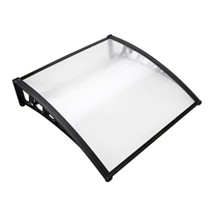 Instahut 1x1M Transparent Window Door Awning | UV Resistant & Modern Design | Durable 5mm Polycarbonate, Easy Install