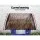 Instahut Window Door Awning 1x1.2m - Brown Polycarbonate Panel with Aluminium Bars, UV Rain Resistant, Easy DIY Install