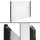 Instahut 1x2m Transparent Window Awning Door Canopy, UV and Rain Resistant, Aluminium Frame, Easy DIY Install