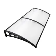 Instahut 1x2m Transparent Window Awning Door Canopy, UV and Rain Resistant, Aluminium Frame, Easy DIY Install