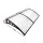 Instahut Transparent Window Door Awning 1x2.4m - Durable 5mm Polycarbonate Panel with Corrosion-Resistant Plastic Frame