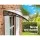 Instahut Transparent Window Door Awning 1x2.4m - Durable 5mm Polycarbonate Panel with Corrosion-Resistant Plastic Frame