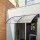 Instahut Transparent Window Door Awning 1x2.4m - Durable 5mm Polycarbonate Panel with Corrosion-Resistant Plastic Frame
