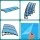 Instahut Window Door Awning 1x3m Blue UV Rain Resistant Aluminium Brackets PC Panel Stylish DIY Canopy