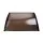 Instahut 1x4M Brown Window Door Awning, UV-Resistant 5mm Polycarbonate, Corrosion-Free Aluminium & Plastic Frame