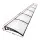 Instahut 1x6m Transparent Window Door Awning - 5mm Polycarbonate Panel, UV Resistant, Aluminium Bars, Easy Install