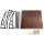 Instahut 1x2M Window Door Awning Canopy, Brown PC Panel & Black Plastic Frame, UV & Rain Resistant, Easy DIY Install