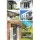 Instahut Window Awning Door Canopy 1m x 4m - Brown Polycarbonate Sheet, Black Plastic Frame, UV & Rain Resistant