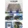 Instahut Window Awning Door Canopy 1m x 4m - Brown Polycarbonate Sheet, Black Plastic Frame, UV & Rain Resistant