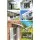 Instahut 1m x 4m Transparent Window Awning & Door Canopy, Black Plastic Frame, UV-Resistant, Durable Polycarbonate Sheet