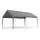 Instahut 3 x 6.1m Portable Carport Canopy Galvanised Steel Frame 150G PE Grey Shelter with Walls Doors
