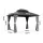 Instahut 3m x 3.65m Gazebo Outdoor Steel Frame Canopy with Mosquito Mesh Walls Curtains Double Roof Grey