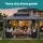 Instahut 3m x 3.65m Gazebo Outdoor Steel Frame Canopy with Mosquito Mesh Walls Curtains Double Roof Grey