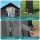 Instahut 3m x 4.25m Gazebo Hardtop Steel Roof Outdoor Pavilion with Curtains Grey