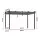 Instahut 3x4m Aluminium Frame Gazebo Pergola with Adjustable UV-Resistant Canopy, Water Resistant, Grey Outdoor Shelter