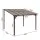 Instahut Lean-To Pergola 356cm x 275cm Brown Polycarbonate Wall Mounted Patio Cover with Aluminium Frame