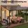 Instahut Lean-To Pergola 356cm x 275cm Brown Polycarbonate Wall Mounted Patio Cover with Aluminium Frame