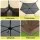 Instahut 3.6 x 3.6m Pop Up Gazebo Tent for 8 People with Mesh Walls and Removable Curtains Brown Beige
