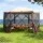 Instahut 3.6 x 3.6m Pop Up Gazebo Tent for 8 People with Mesh Walls and Removable Curtains Brown Beige