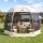 Instahut Pop Up Screen Tent 280cm Six Person Mesh Gazebo with Oxford Roof and Two Way Zippers Beige