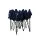 Instahut 3x3 Navy Pop Up Gazebo Marquee, 500D Oxford Fabric, UV & Water Resistant, Easy Setup, Adjustable Heights