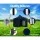 Instahut 3x3 Navy Pop Up Gazebo Marquee, 500D Oxford Fabric, UV & Water Resistant, Easy Setup, Adjustable Heights